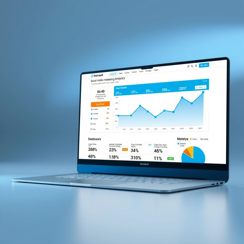 Social media marketing analytics dashboard